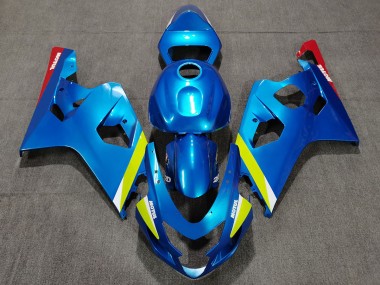 04-05 Bleu Perle Jaune GSXR 600-750 Carénage Moto