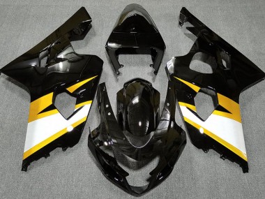 04-05 Noir Brillant & Jaune GSXR 600-750 Carénage Moto