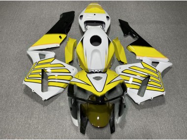 05-06 Ailes Jaunes & Blanches CBR600RR Carénage Moto