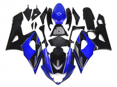 05-06 Noir & Bleu Brillant Avec Argent GSXR 1000 Carénage Moto