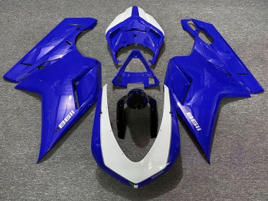 07-14 Bleu Brillant Sp Ducati 848 1098 1198 Carénage Moto