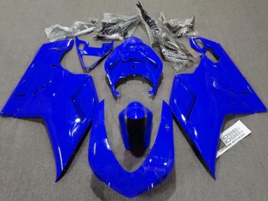 07-14 Bleu Brillant Uni Ducati 848 1098 1198 Carénage Moto