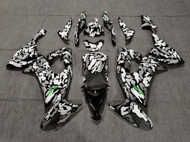 08-10 Camo & Logo Vert ZX10R Carénage Moto