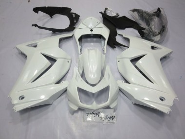 08-12 Blanc Brillant Ninja 250 Carénage Moto