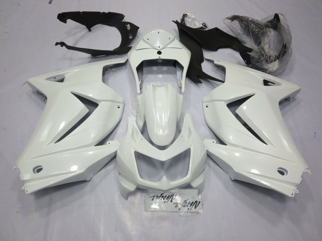 08-12 Blanc Brillant Ninja 250 Carénage Moto