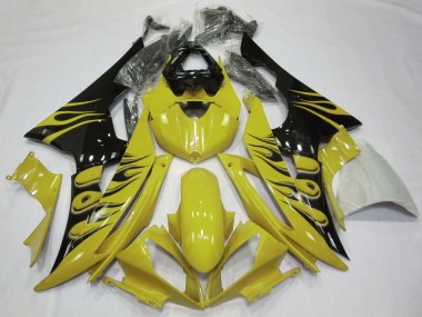 08-16 Stile Fiamma Giallo R6 Carénage Moto