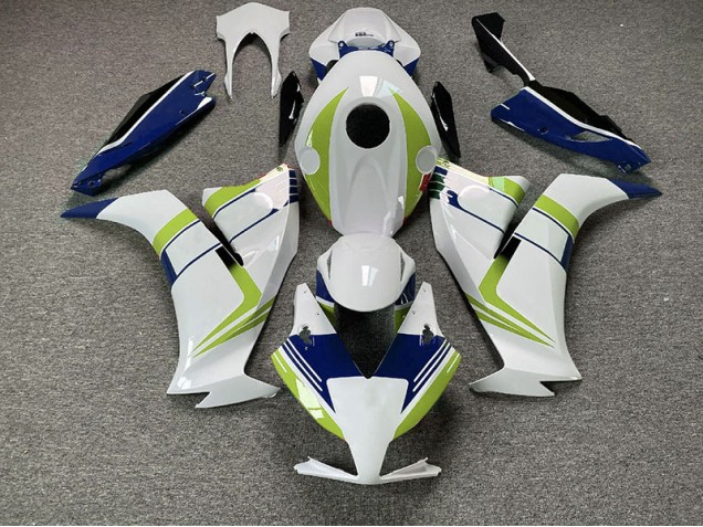 12-16 Bleu Brillant & Jaune Haute Visibilité CBR1000RR Carénage Moto