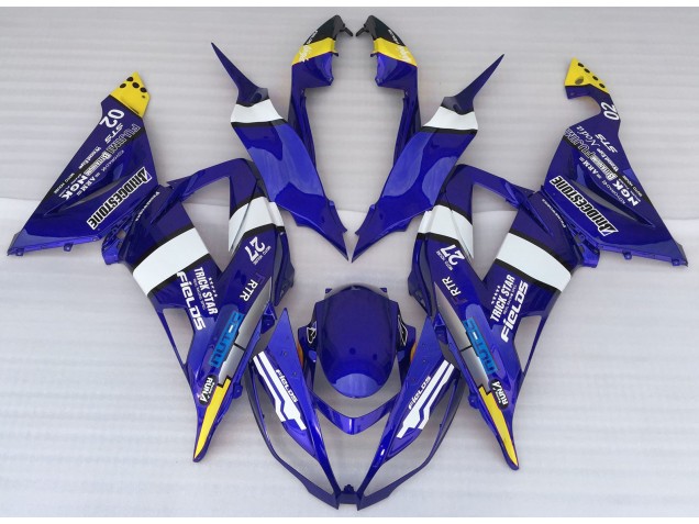 13-18 Modèle Bleu ZX6R Carénage Moto