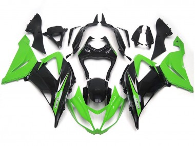 13-18 Style Vibrant Vert & Noir OEM ZX6R Carénage Moto