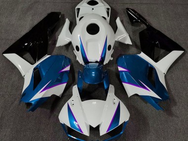 13-23 Bleu Brillant Blanc & Violet CBR600RR Carénage Moto