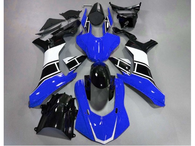 15-19 Bleu Brillant Blanc & Noir R1 Carénage Moto