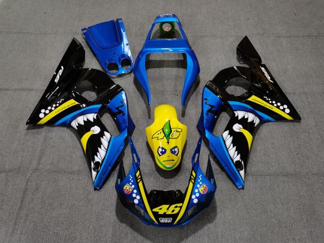 98-02 Requin Bleu & Jaune R6 Carénage Moto